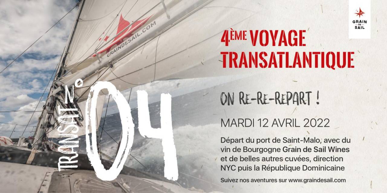 The carbon-free sailboat Grain de Sail delivers wine to New York from Saint-Malo